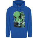 The Name is Al Alien Funny Movie Parody Mens 80% Cotton Hoodie Royal Blue