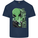 The Name is Al Alien Funny Movie Parody Mens Cotton T-Shirt Tee Top Navy Blue