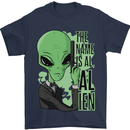 The Name is Al Alien Funny Movie Parody Mens T-Shirt 100% Cotton Navy Blue