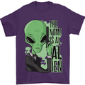 The Name is Al Alien Funny Movie Parody Mens T-Shirt 100% Cotton Purple