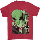 The Name is Al Alien Funny Movie Parody Mens T-Shirt 100% Cotton Red