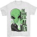 The Name is Al Alien Funny Movie Parody Mens T-Shirt 100% Cotton White