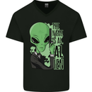 The Name is Al Alien Funny Movie Parody Mens V-Neck Cotton T-Shirt Black