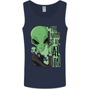 The Name is Al Alien Funny Movie Parody Mens Vest Tank Top Navy Blue