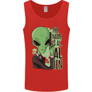 The Name is Al Alien Funny Movie Parody Mens Vest Tank Top Red