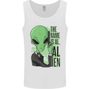 The Name is Al Alien Funny Movie Parody Mens Vest Tank Top White