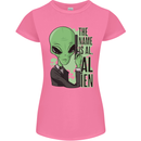 The Name is Al Alien Funny Movie Parody Womens Petite Cut T-Shirt Azalea
