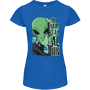 The Name is Al Alien Funny Movie Parody Womens Petite Cut T-Shirt Royal Blue