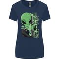 The Name is Al Alien Funny Movie Parody Womens Wider Cut T-Shirt Navy Blue