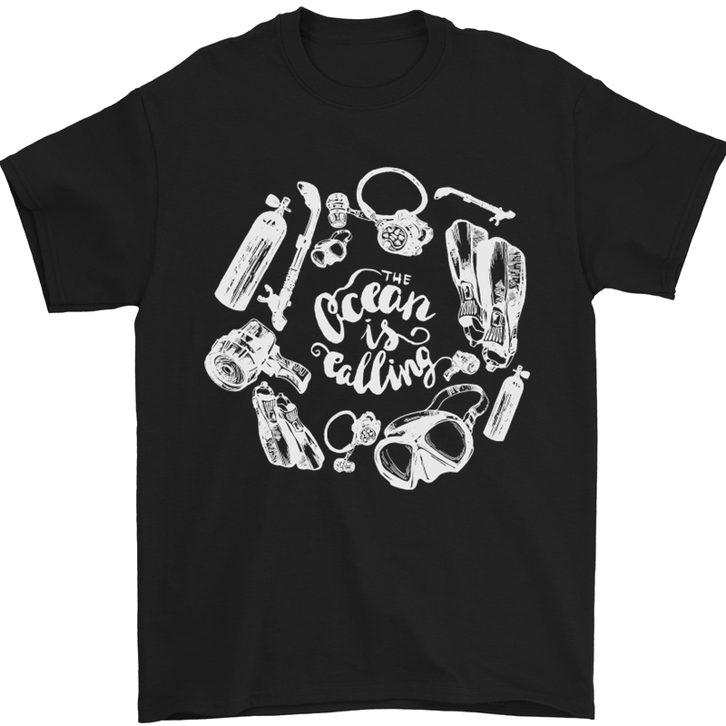 Scuba Diving T-Shirt Deep Sea Diver Mens Funny 4