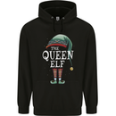 The Queen Elf Funny Christmas Xmas Childrens Kids Hoodie Black