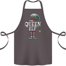 The Queen Elf Funny Christmas Xmas Cotton Apron 100% Organic Dark Grey