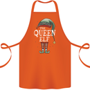 The Queen Elf Funny Christmas Xmas Cotton Apron 100% Organic Orange
