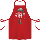 The Queen Elf Funny Christmas Xmas Cotton Apron 100% Organic Red