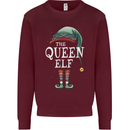The Queen Elf Funny Christmas Xmas Kids Sweatshirt Jumper Maroon
