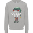 The Queen Elf Funny Christmas Xmas Kids Sweatshirt Jumper Sports Grey