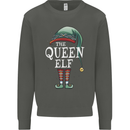 The Queen Elf Funny Christmas Xmas Kids Sweatshirt Jumper Storm Grey