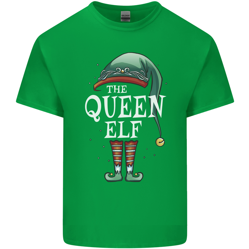 The Queen Elf Funny Christmas Xmas Kids T-Shirt Childrens Irish Green