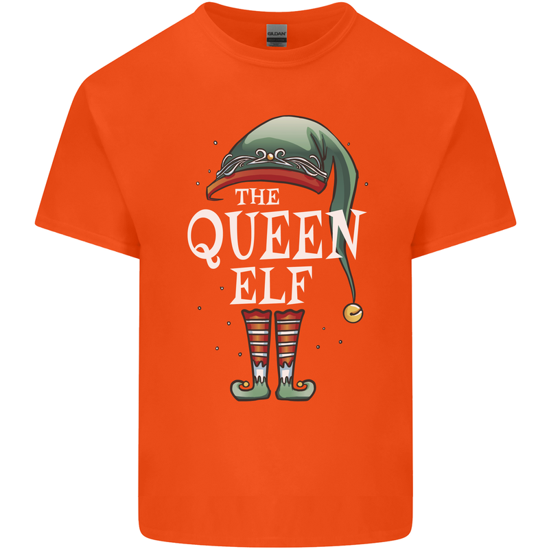 The Queen Elf Funny Christmas Xmas Kids T-Shirt Childrens Orange