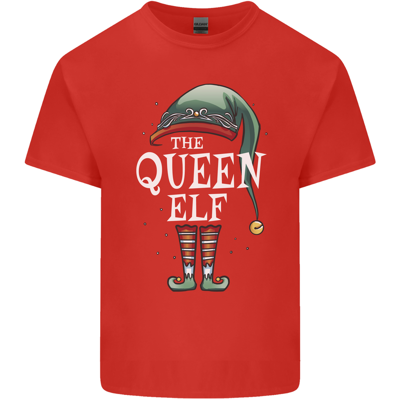 The Queen Elf Funny Christmas Xmas Kids T-Shirt Childrens Red