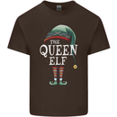 The Queen Elf Funny Christmas Xmas Mens Cotton T-Shirt Tee Top Dark Chocolate