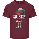 The Queen Elf Funny Christmas Xmas Mens Cotton T-Shirt Tee Top Maroon