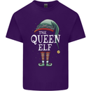 The Queen Elf Funny Christmas Xmas Mens Cotton T-Shirt Tee Top Purple