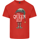 The Queen Elf Funny Christmas Xmas Mens Cotton T-Shirt Tee Top Red