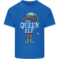 The Queen Elf Funny Christmas Xmas Mens Cotton T-Shirt Tee Top Royal Blue