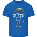 The Queen Elf Funny Christmas Xmas Mens Cotton T-Shirt Tee Top Royal Blue