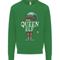 The Queen Elf Funny Christmas Xmas Mens Sweatshirt Jumper Irish Green