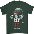 The Queen Elf Funny Christmas Xmas Mens T-Shirt 100% Cotton Forest Green