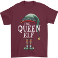 The Queen Elf Funny Christmas Xmas Mens T-Shirt 100% Cotton Maroon