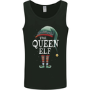The Queen Elf Funny Christmas Xmas Mens Vest Tank Top Black