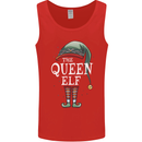 The Queen Elf Funny Christmas Xmas Mens Vest Tank Top Red
