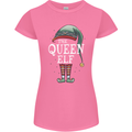 The Queen Elf Funny Christmas Xmas Womens Petite Cut T-Shirt Azalea