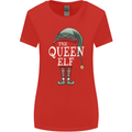 The Queen Elf Funny Christmas Xmas Womens Wider Cut T-Shirt Red