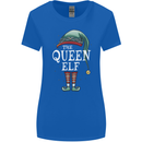 The Queen Elf Funny Christmas Xmas Womens Wider Cut T-Shirt Royal Blue