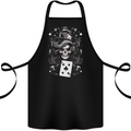 The Queen of Clubs Skull Cotton Apron 100% Organic Black