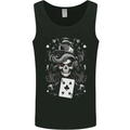 The Queen of Clubs Skull Mens Vest Tank Top Black