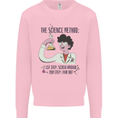 The Science Method Funny Chemistry Geek Kids Sweatshirt Jumper Light Pink