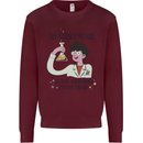 The Science Method Funny Chemistry Geek Kids Sweatshirt Jumper Maroon