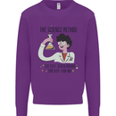The Science Method Funny Chemistry Geek Kids Sweatshirt Jumper Purple