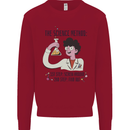 The Science Method Funny Chemistry Geek Kids Sweatshirt Jumper Red