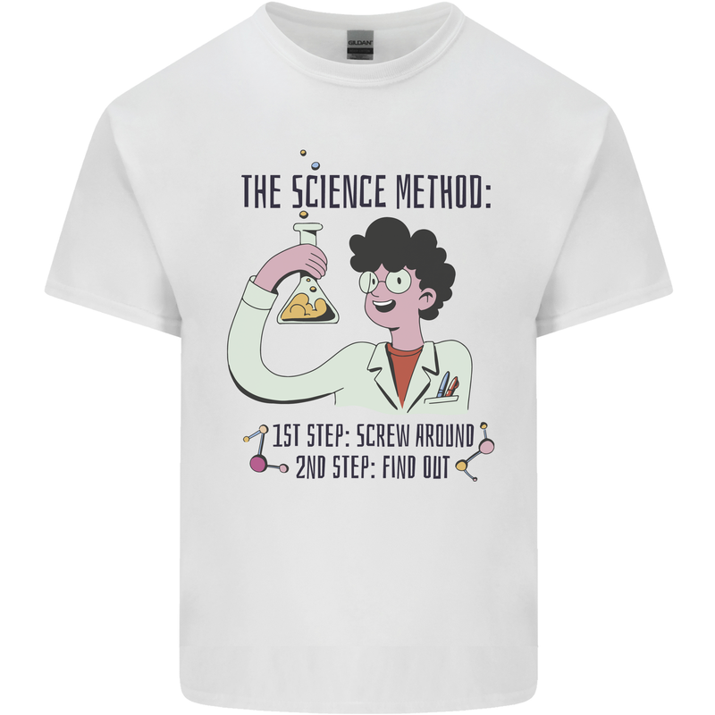 The Science Method Funny Chemistry Geek Kids T-Shirt Childrens White