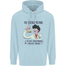 The Science Method Funny Chemistry Geek Mens 80% Cotton Hoodie Light Blue