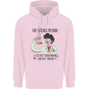 The Science Method Funny Chemistry Geek Mens 80% Cotton Hoodie Light Pink