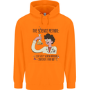 The Science Method Funny Chemistry Geek Mens 80% Cotton Hoodie Orange