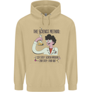 The Science Method Funny Chemistry Geek Mens 80% Cotton Hoodie Sand