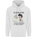 The Science Method Funny Chemistry Geek Mens 80% Cotton Hoodie White